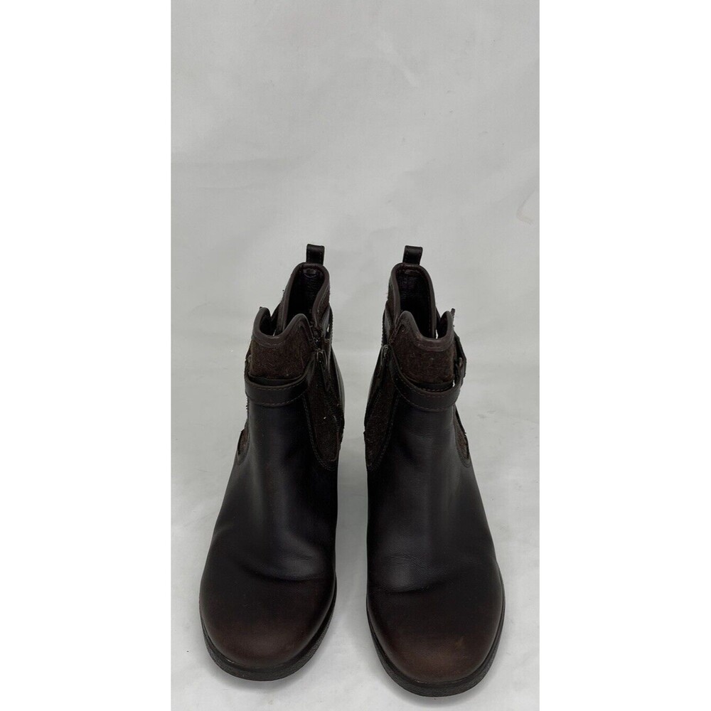 Ugg Australia Emalie Ankle Boots Women's Brown Suede Wedge. Size: 6